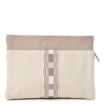 Hermes Toile Trousse De Voyage Jimetou PM Gris Ponce 1 of 7