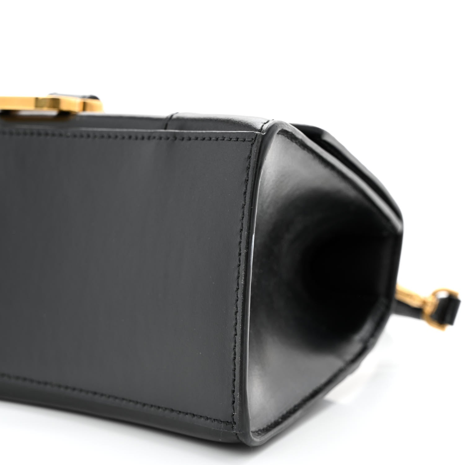 Balenciaga Shiny Box Calfskin Small Hourglass Top Handle Bag Black 11 of 13