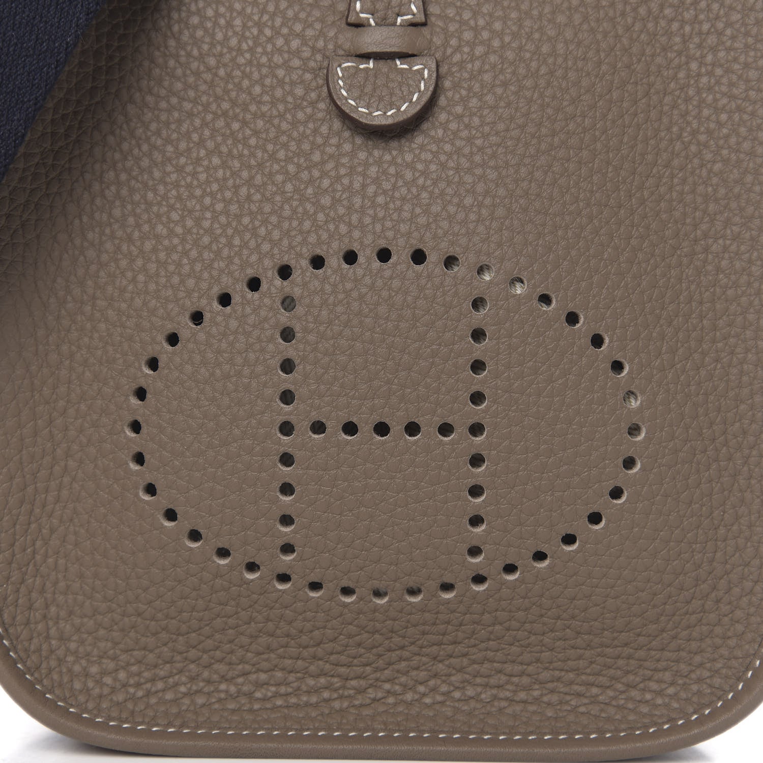 Hermes Taurillon Clemence Amazone Evelyne TPM Etoupe Bleu Indigo 11 of 12