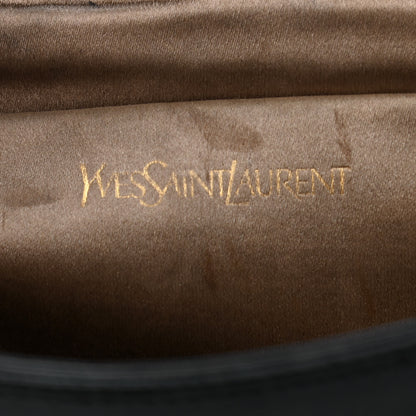 Saint Laurent Textured Patent Monogram Large Belle De Jour Clutch Black 7 of 18