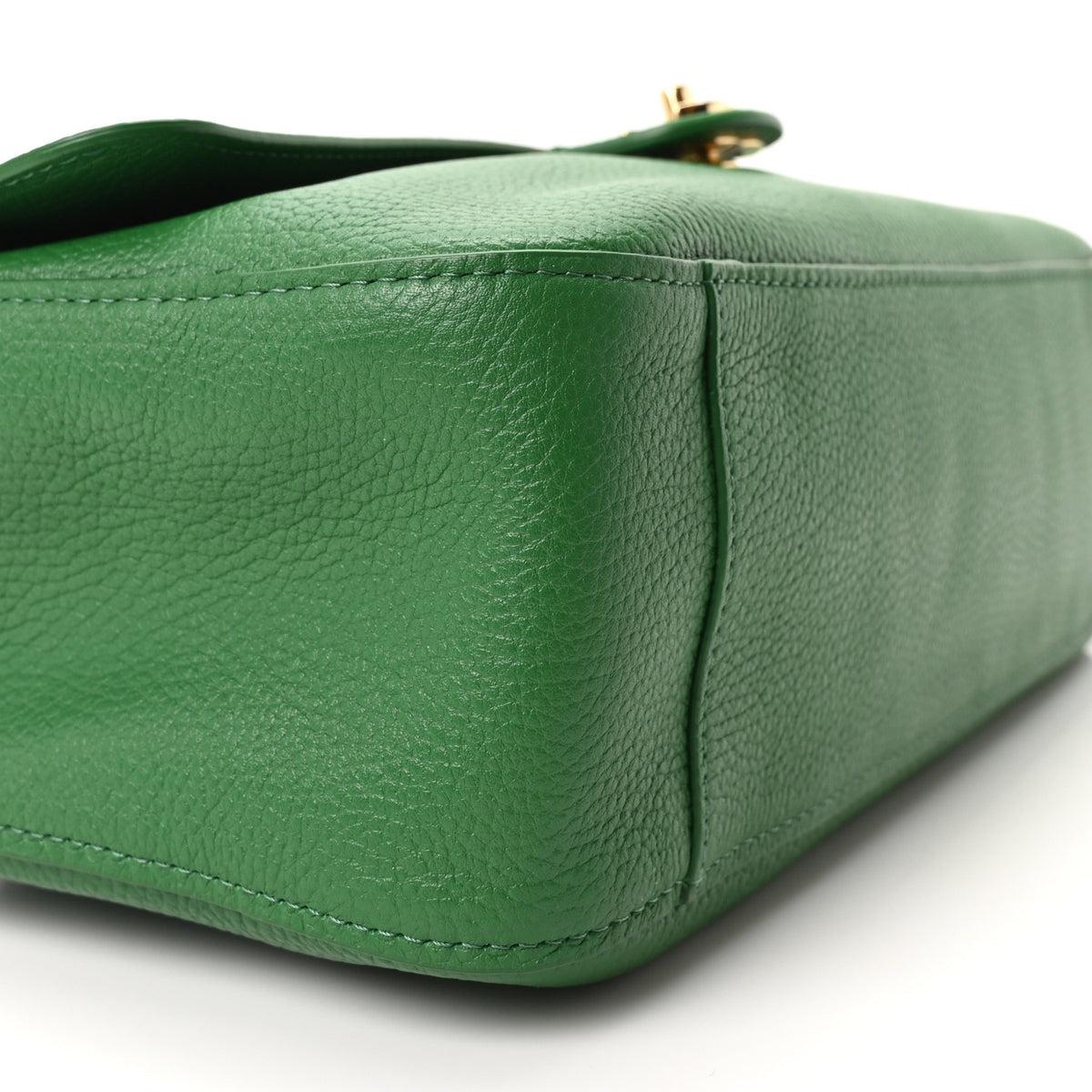 Chanel Grained Calfskin Small Souplissimo Maxi Flap Green 9 of 10