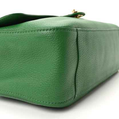 Chanel Grained Calfskin Small Souplissimo Maxi Flap Green 9 of 10