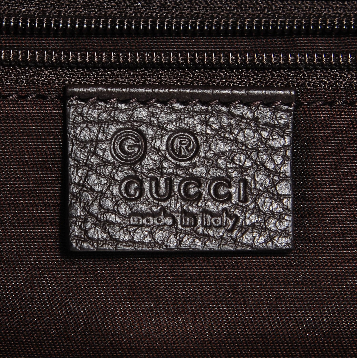 Gucci Satin Monogram Large Abbey Tote Brown 6 of 7