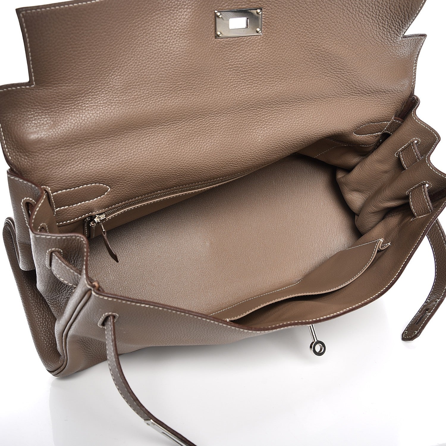 Hermes Togo Shoulder Kelly 40 Etoupe 5 of 32