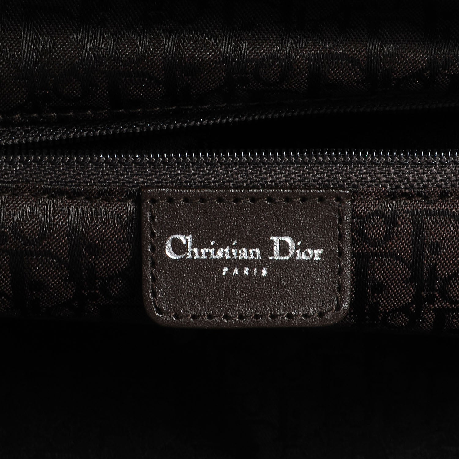 Christian Dior Grained Calfskin Vintage Flowers Frame Satchel White 6 of 7