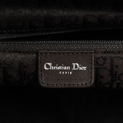 Christian Dior Grained Calfskin Vintage Flowers Frame Satchel White 6 of 7