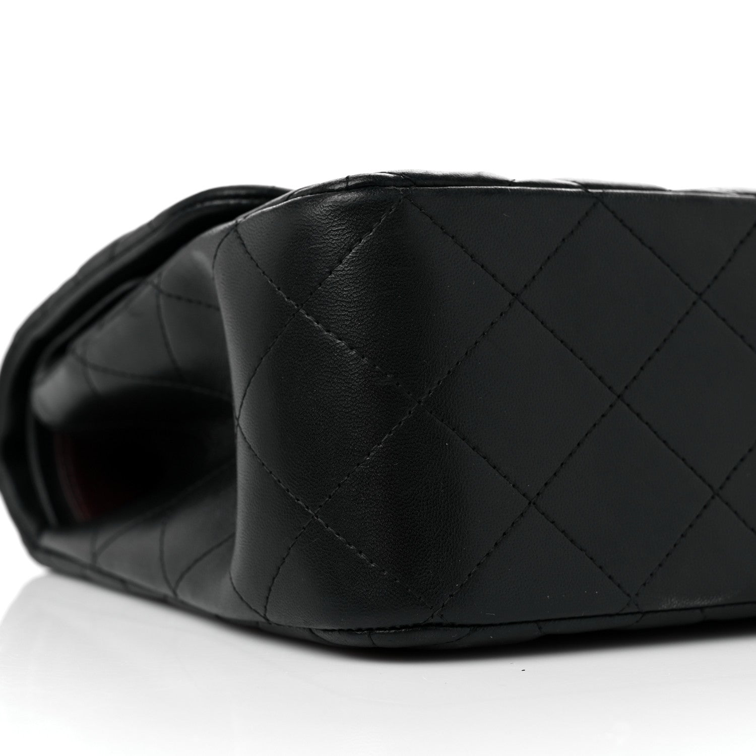 Chanel Lambskin Quilted Jumbo Double Flap Black 8 of 12