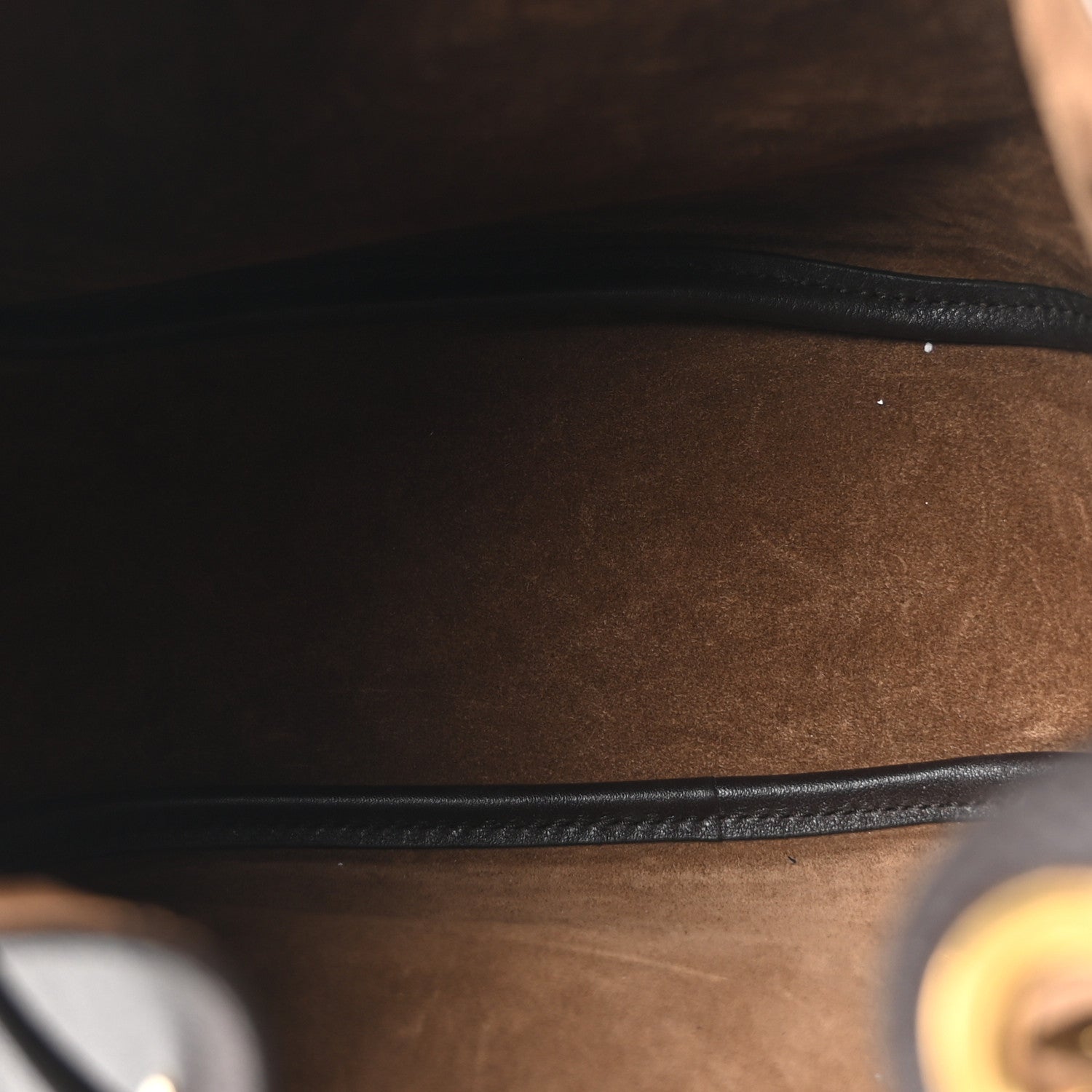 Saint Laurent Calfskin Cassandre Supple Bucket Bag  Fondente Dark Cigar 5 of 10