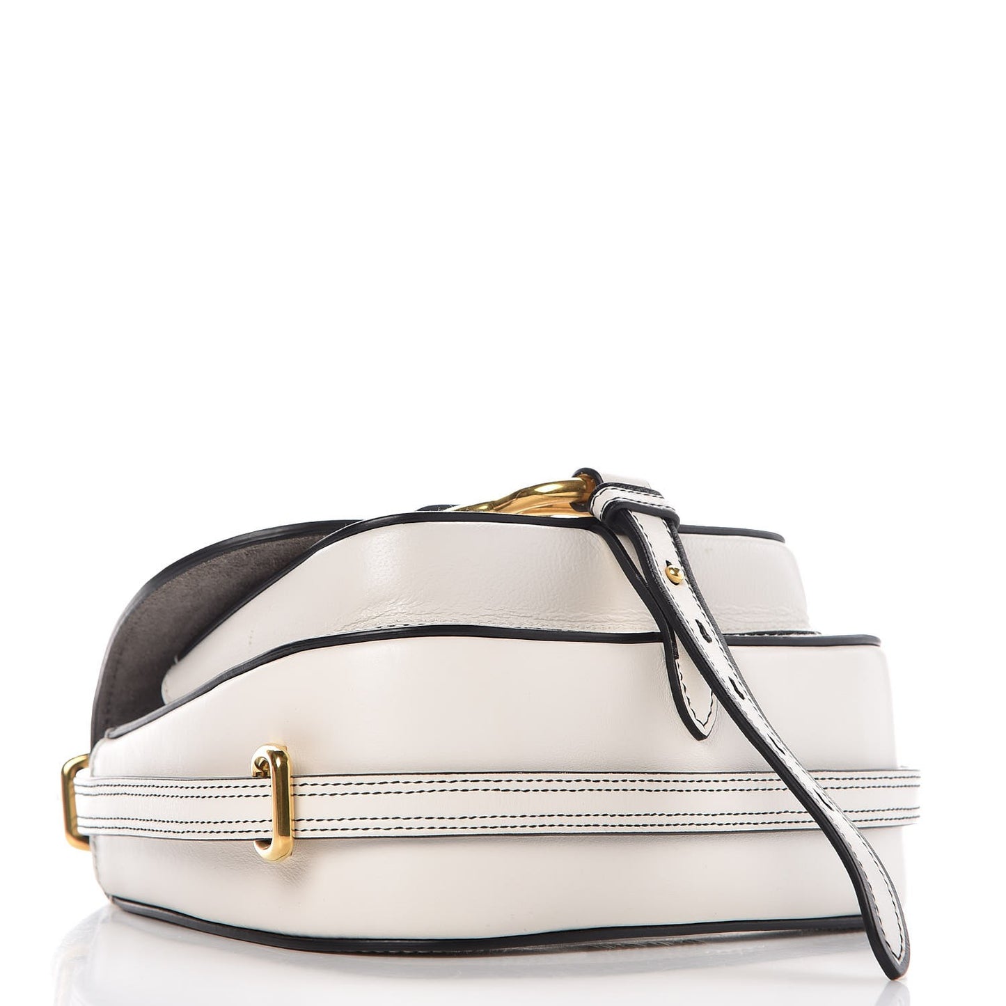 Goatskin Madras Dahlia Shoulder Bag White