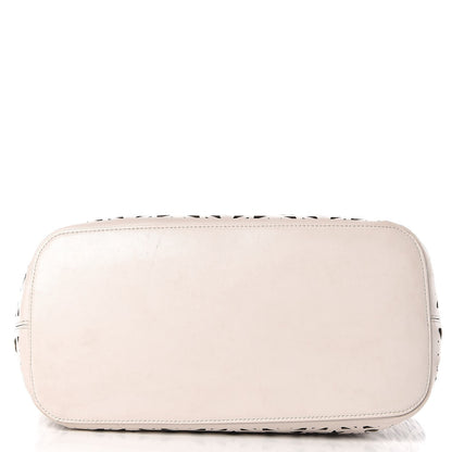 Givenchy Calfskin Lazer Cut Medium Antigona Tote White Black 10 of 10