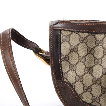 Gucci Monogram Web Shoulder Bag Dark Brown 24 of 29