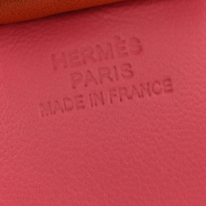 Hermes Milo Lambskin Grigri Rodeo Horse Bag Charm MM Rose Azalee Cornaline Bleu De Malte 3 of 3