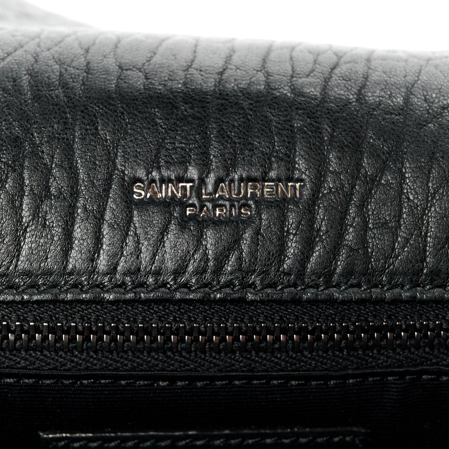 Grained Lambskin Monogram Large Niki Chain Satchel Black