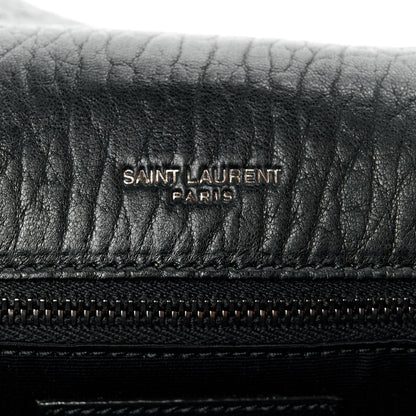 Saint Laurent Grained Lambskin Monogram Large Niki Chain Satchel Black 6 of 11