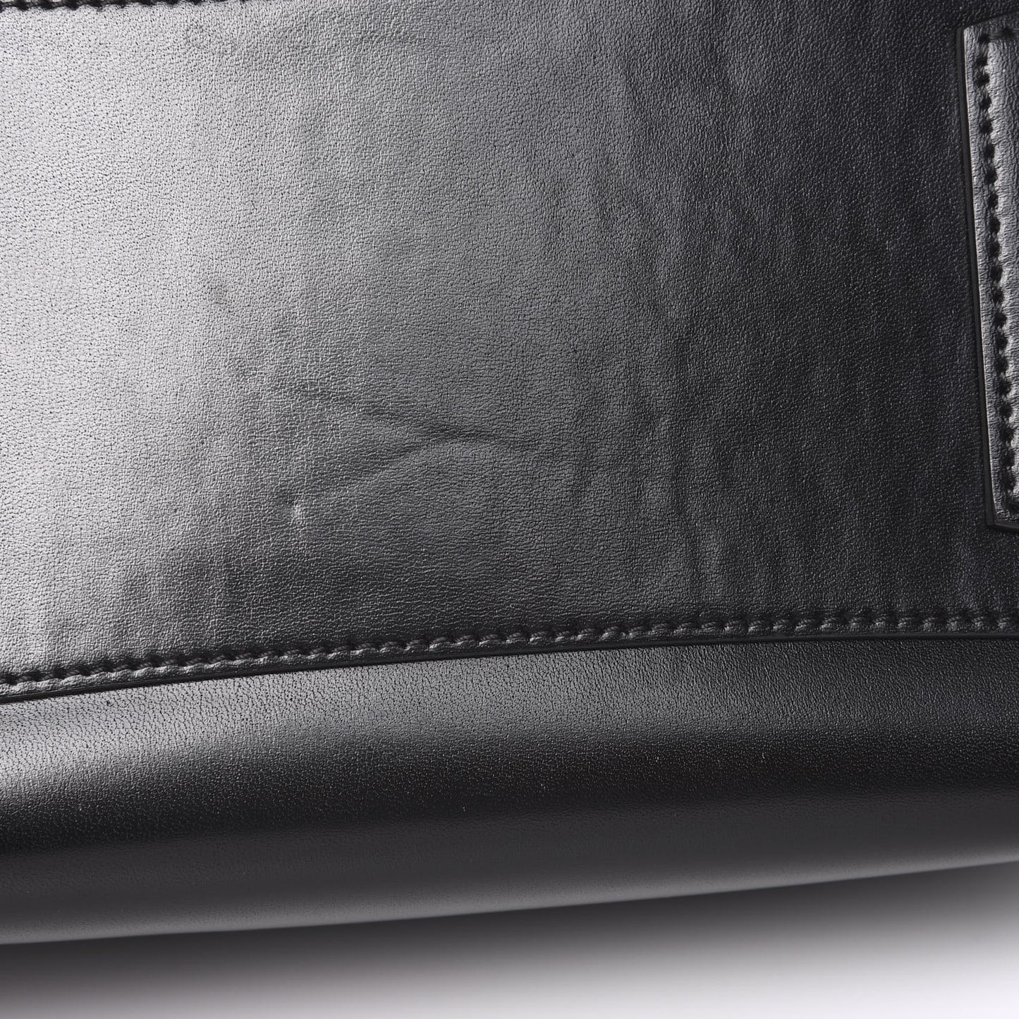 Shiny Lord Calfskin Small Antigona Black