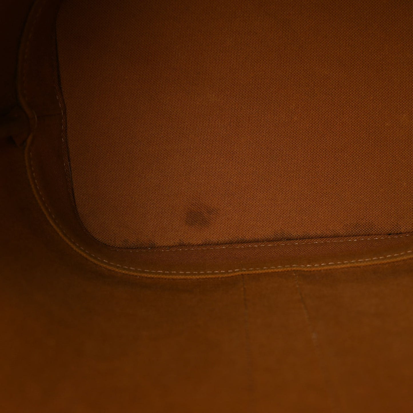 Triomphe Canvas Calfskin Small Bucket Bag Tan