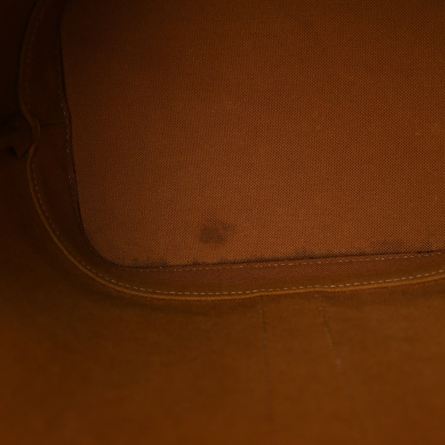 Celine Triomphe Canvas Calfskin Small Bucket Bag Tan 6 of 12
