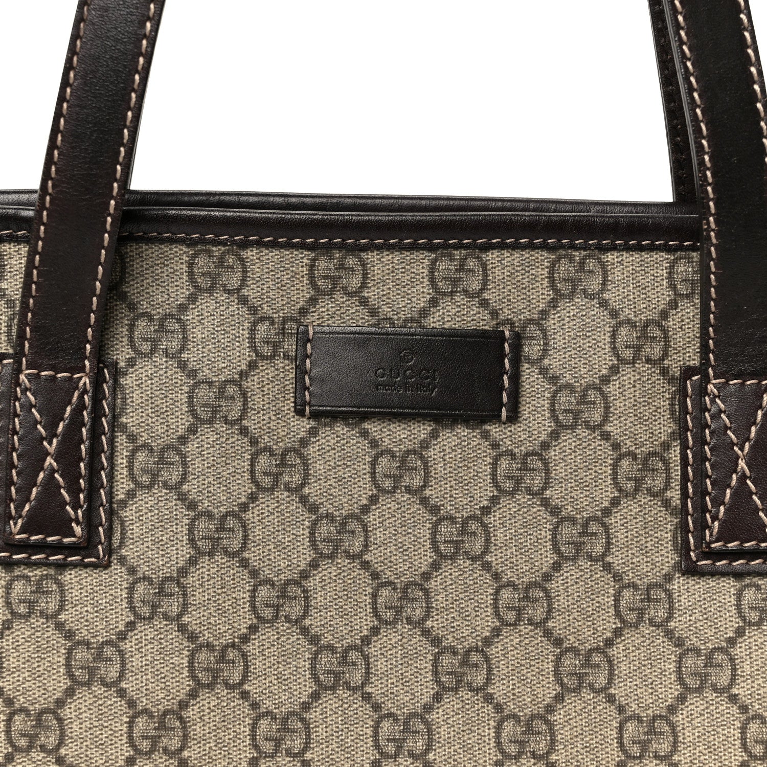 Gucci GG Supreme Monogram Small Joy Tote Dark Brown 8 of 10