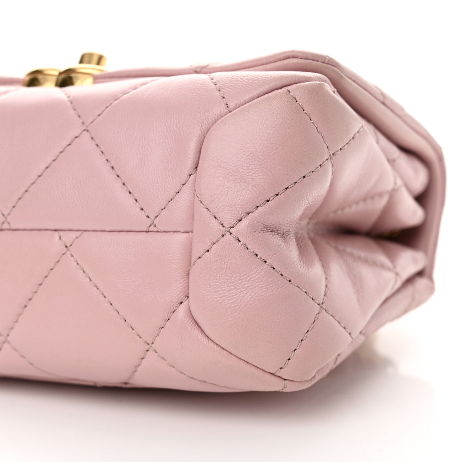 Chanel Lambskin Quilted Mini Color Match Flap Light Pink 10 of 12
