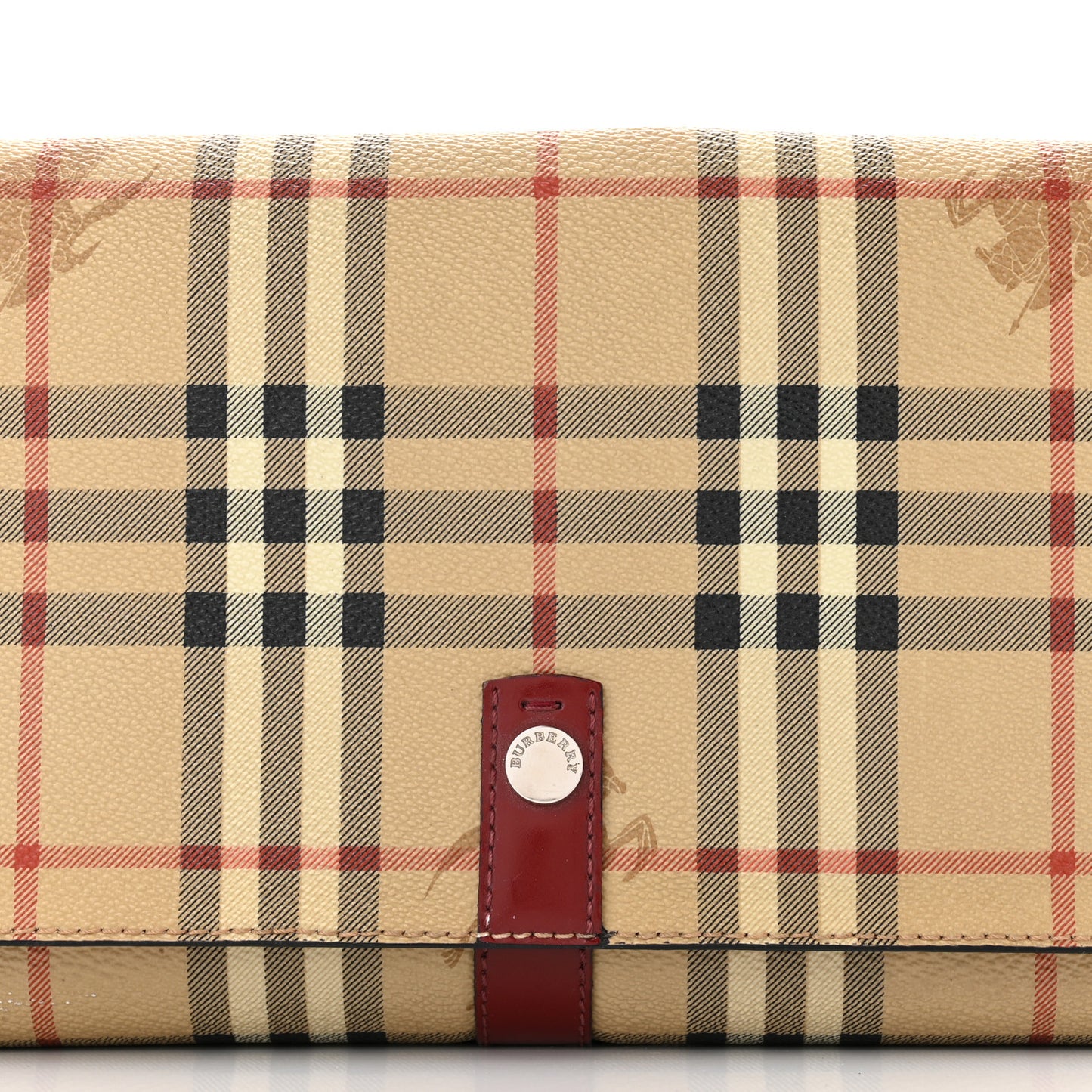 Haymarket Check Shoulder Bag Military Red