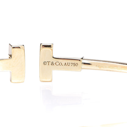 Tiffany 18K Yellow Gold Narrow T Wire Bracelet 4 of 4