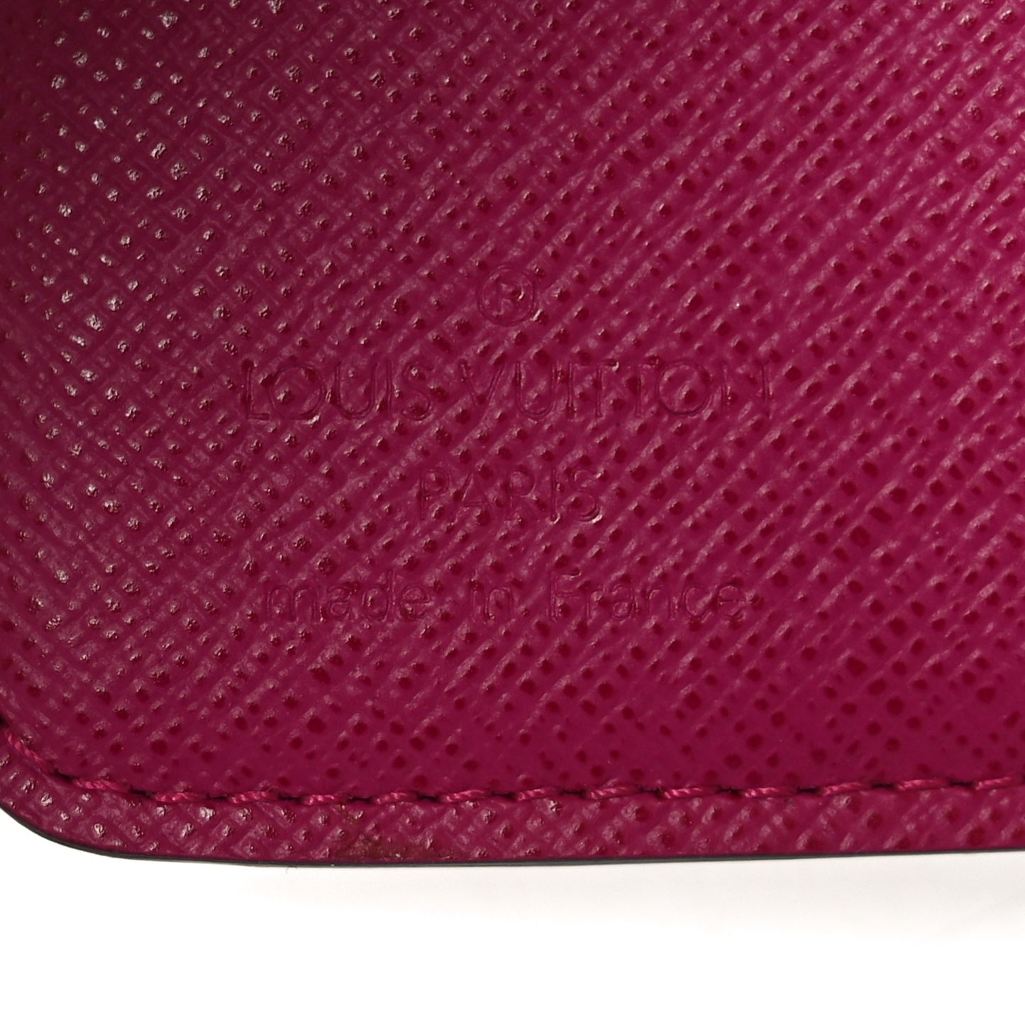 Monogram Perforated Compact Zipped Wallet Fuchsia