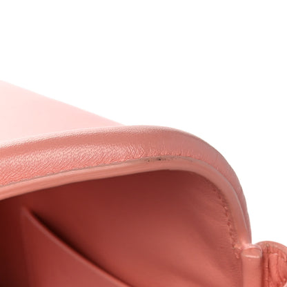 Bottega Veneta Lambskin Small Beak Triangle Flap Shoulder Bag Peachy Silver 11 of 11