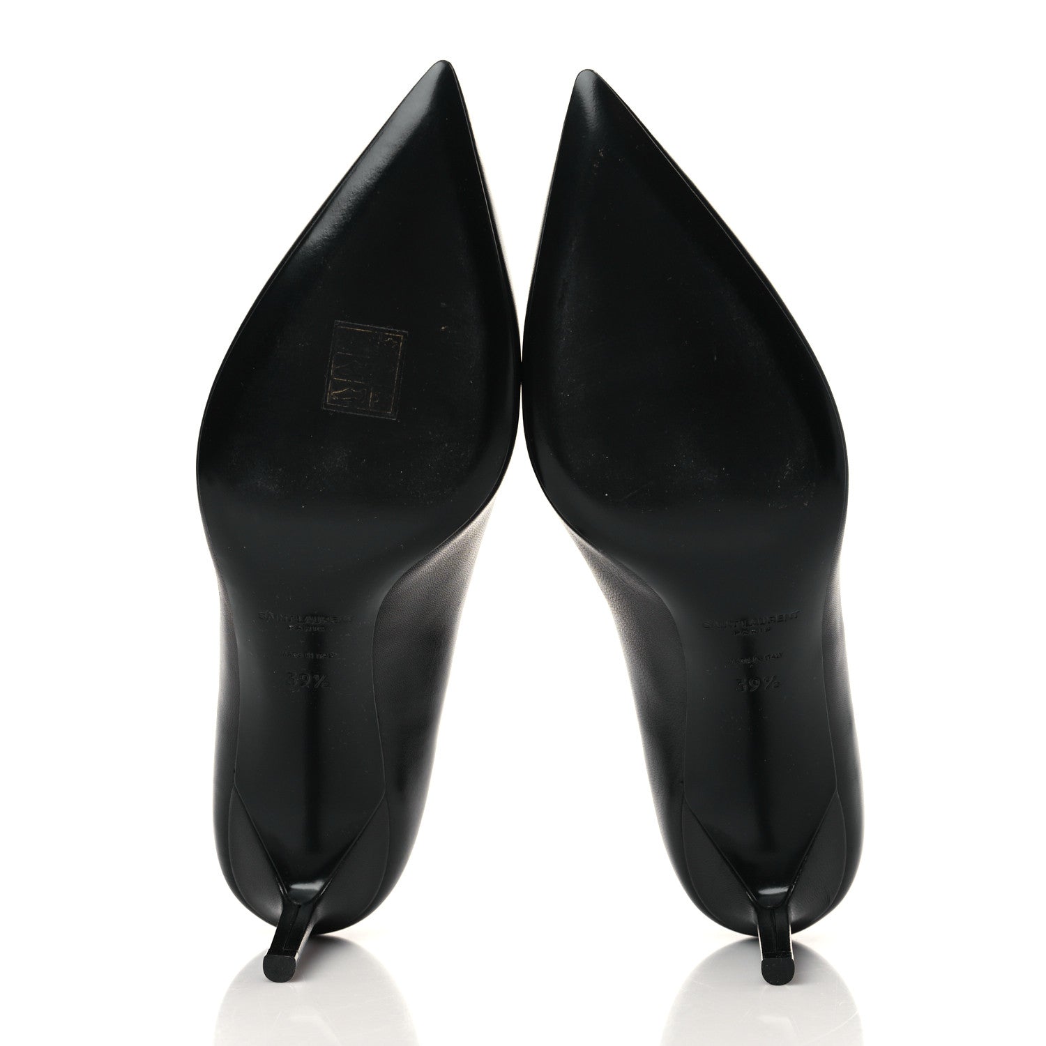 Saint Laurent Calfskin Anja 85 Pumps 39.5 Black 6 of 9