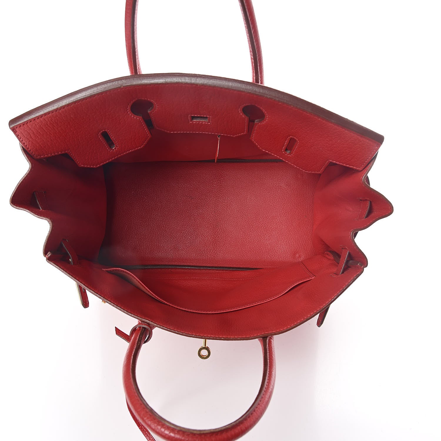 Hermes Chevre Mysore HAC Birkin 32 Rouge Vif 7 of 42