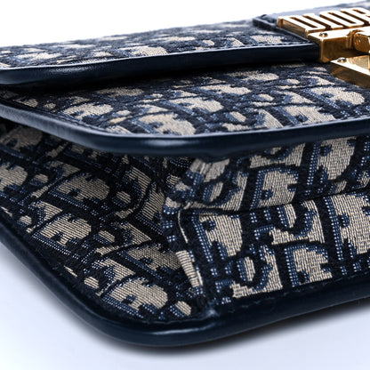 Christian Dior Oblique DiorAddict Flap Bag Navy Blue 11 of 14