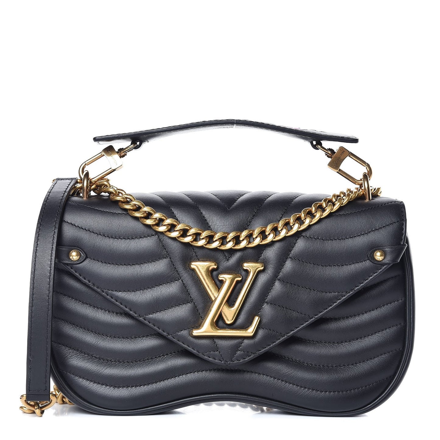 Calfskin New Wave Chain MM Black