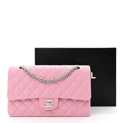 Chanel Jersey Quilted Small Double Flap Pink 15 of 15