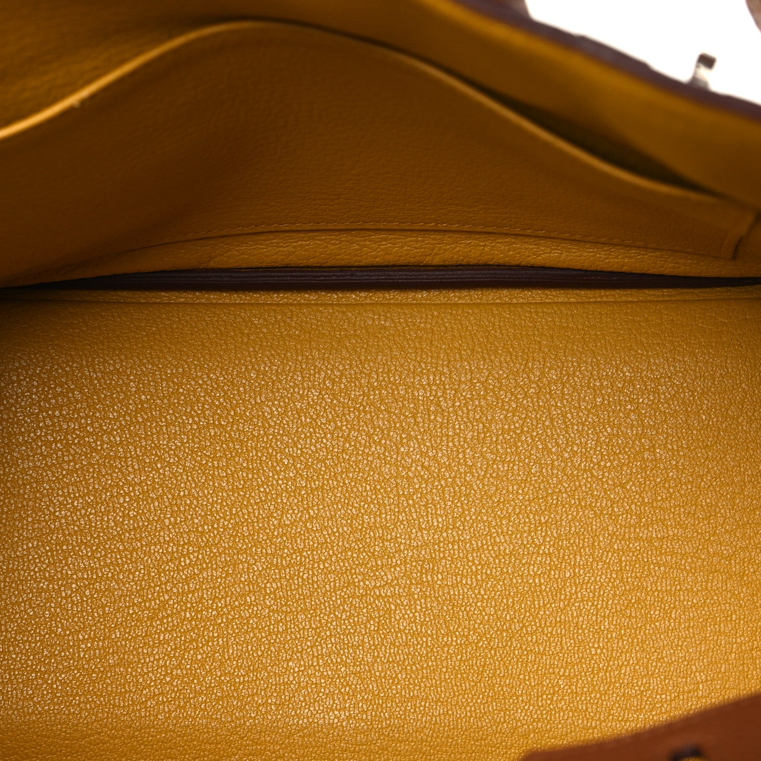 Hermes Togo Swift Officier Birkin 25 Gold Ambre 5 of 13