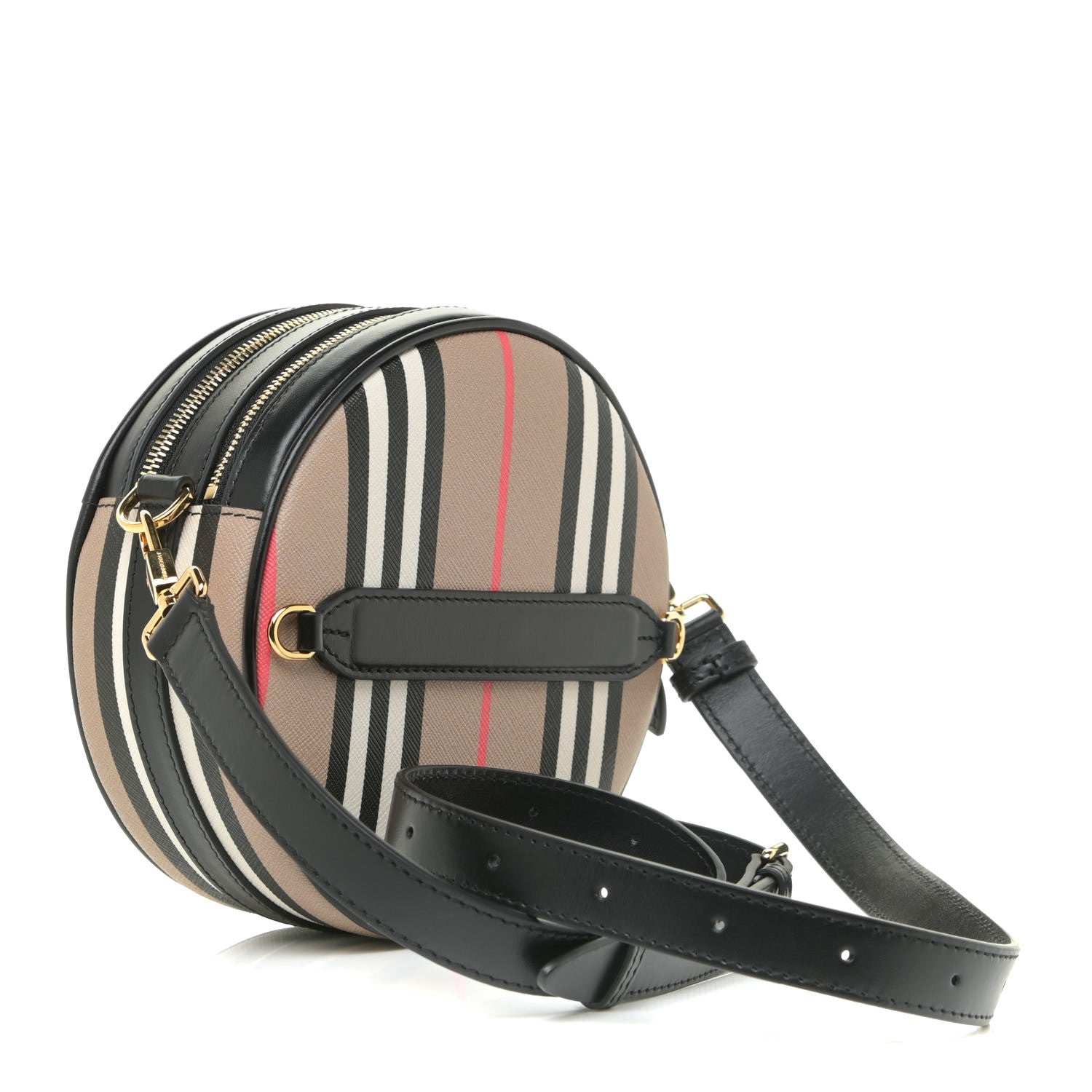 Burberry E-Canvas Calfskin Icon Stripe Louise Bag Archive Beige 3 of 12