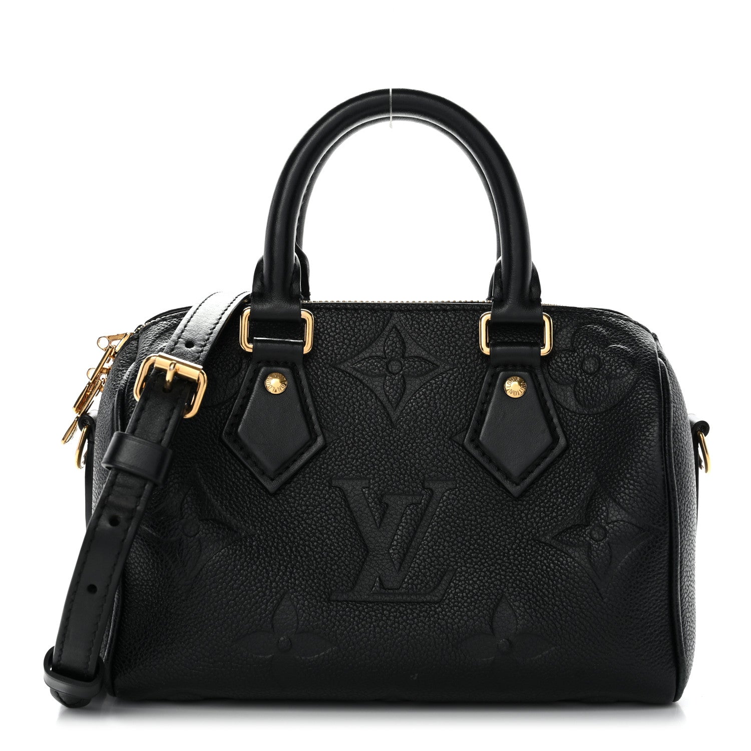Louis Vuitton Empreinte Monogram Giant Speedy Bandouliere 20 Black 1 of 13