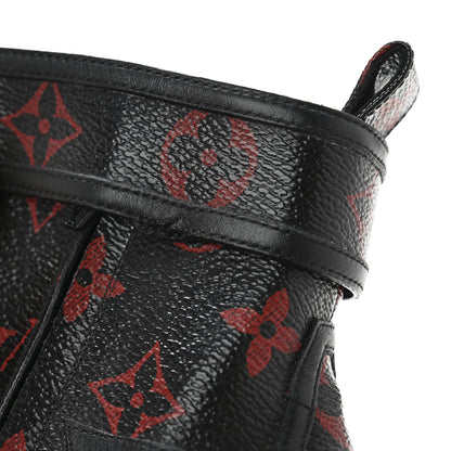 Louis Vuitton Monogram Infrarouge Logomania Ankle Boots 37 Black 11 of 11