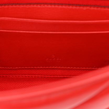 Gucci Calfskin Matelasse Double G Studs Mini Torchon GG Marmont Shoulder Bag Hibiscus Red 7 of 12