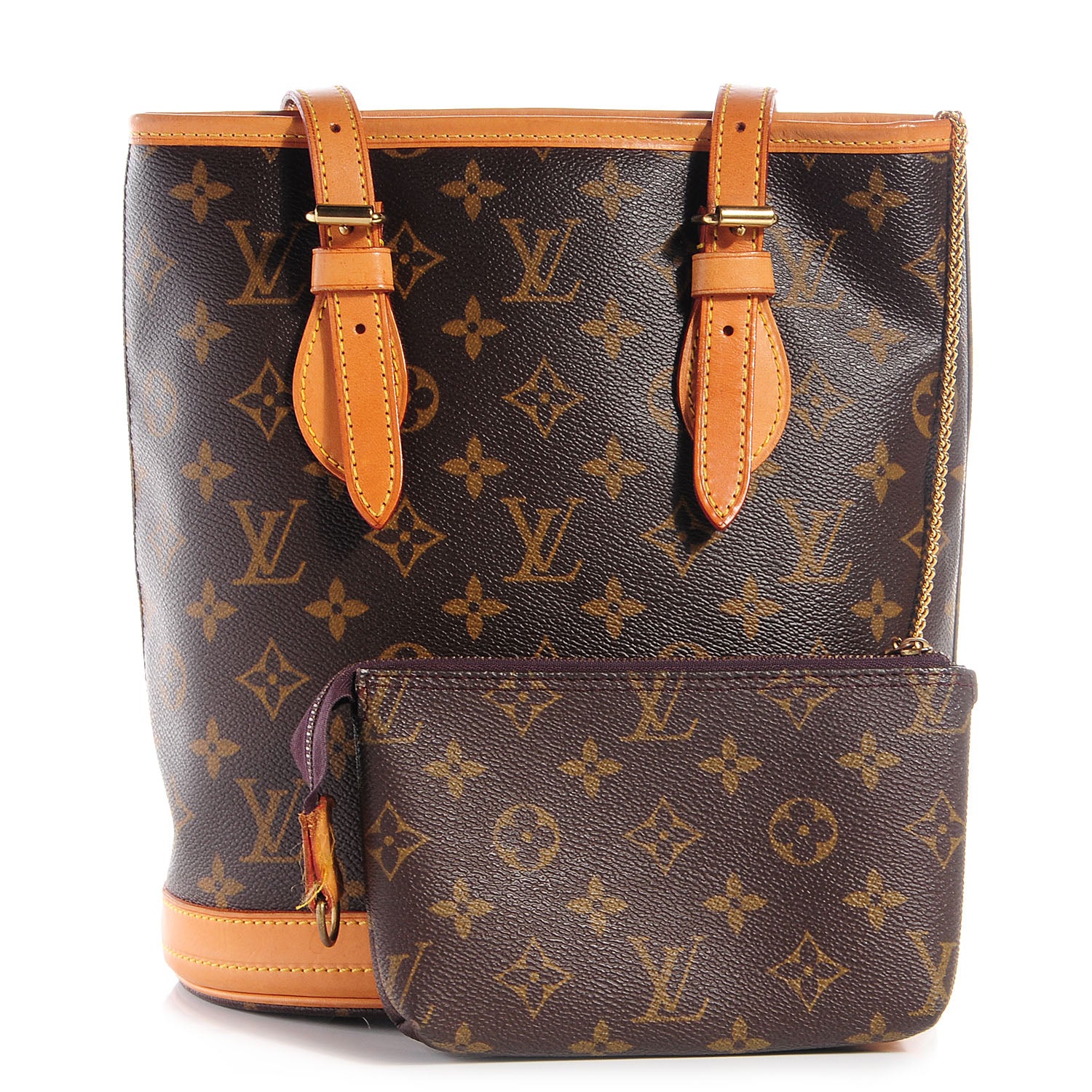 Louis Vuitton Monogram Petit Bucket 23 1 of 8