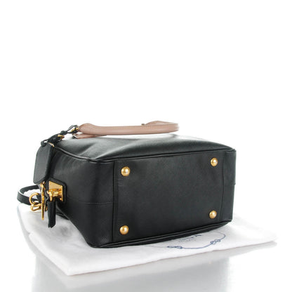 Prada Saffiano Lux Bauletto Black Cammeo 4 of 8