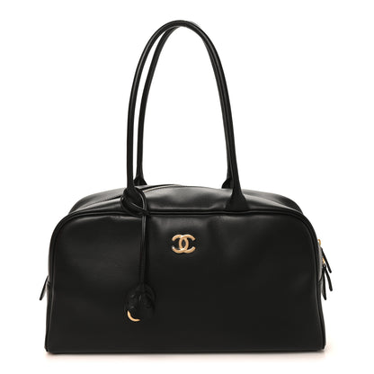 Chanel Calfskin Large Perfect Bowling Bag Black 1 of 10