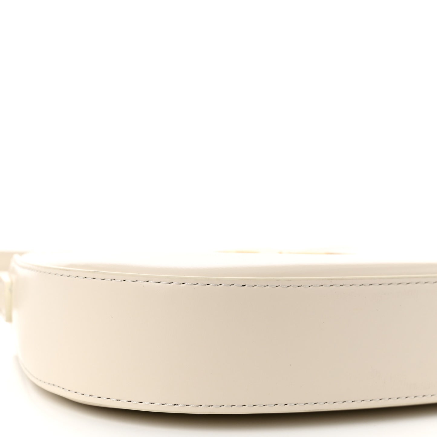 Shiny Calfskin Medium Tilly Triomphe Shoulder Bag Rice