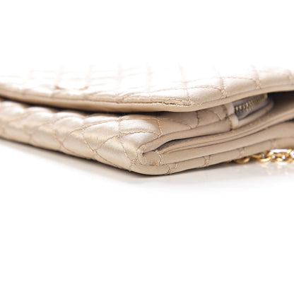 Dolce & Gabbana Satin Quilted Chain Clutch Light Gold 8 of 9