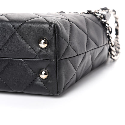 Chanel Calfskin Quilted In The Business North South Tote Black 9 of 12