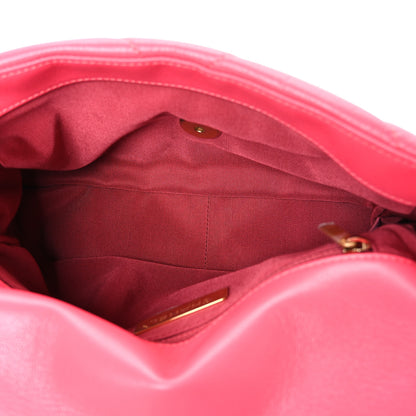 Chanel Goatskin Quilted Medium Chanel 19 Flap Pink 5 of 10