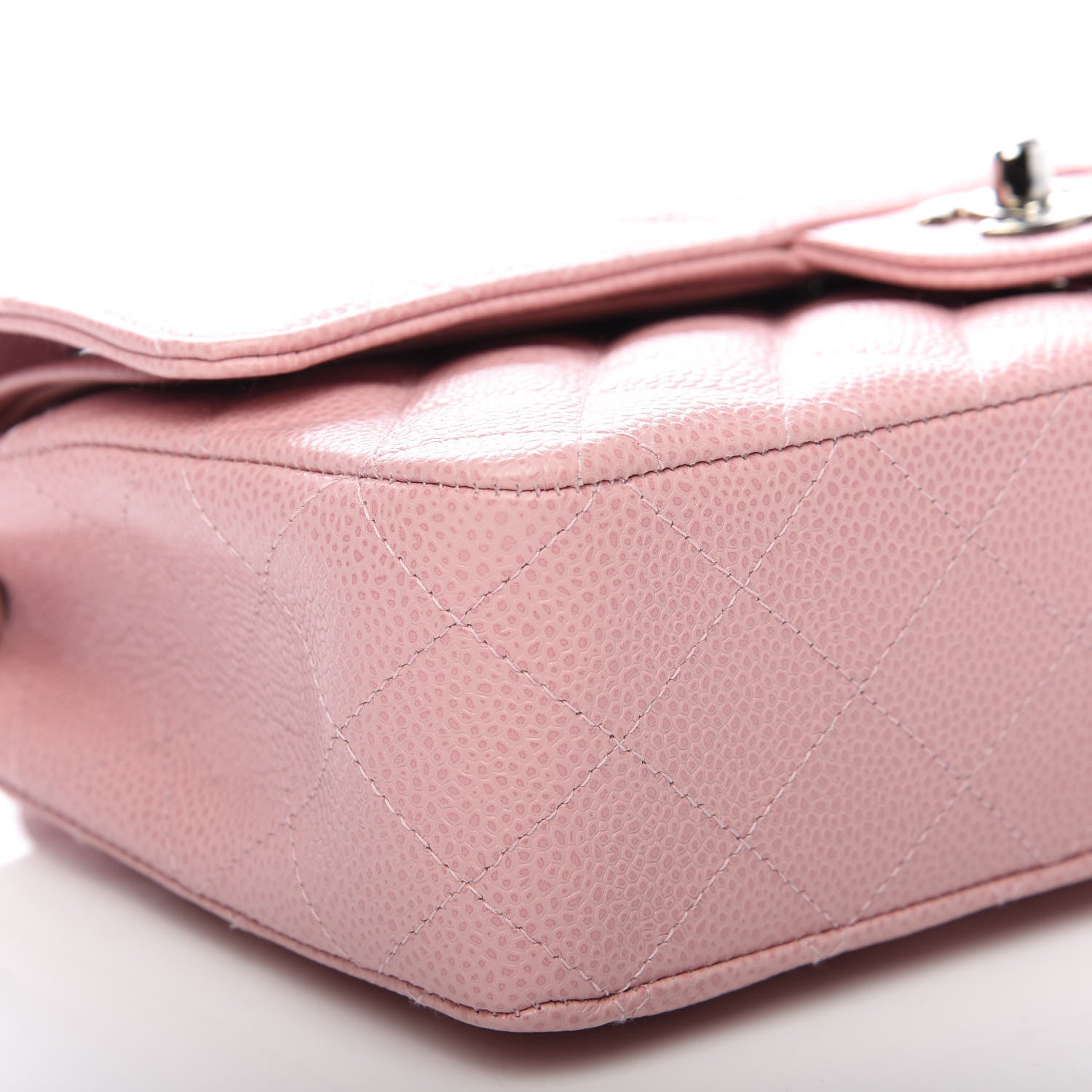 Chanel Caviar Quilted Medium Double Flap Pink 5 of 9
