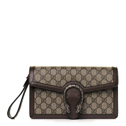 Gucci GG Supreme Monogram Dionysus Clutch Wristlet Beige New Acero 1 of 12