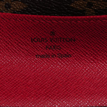 Louis Vuitton Monogram Emilie Wallet Red 7 of 8