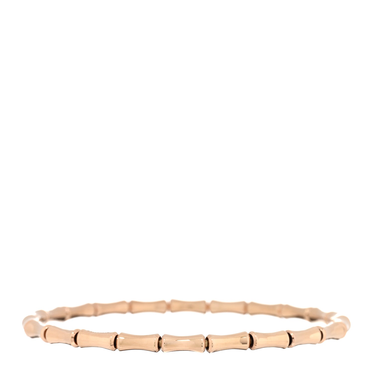 Gucci 18K Rose Gold Small Bamboo Spring Bracelet 1 of 3