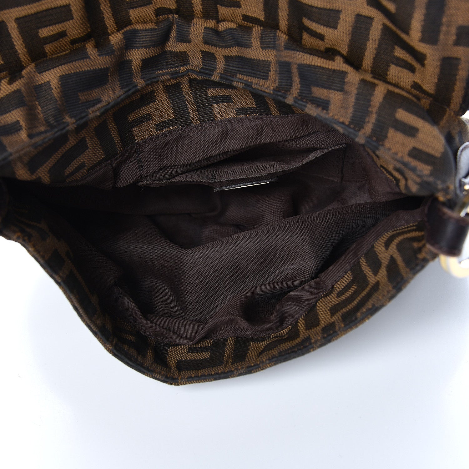 Fendi Zucca Small Chef Shoulder Bag Tobacco 5 of 11