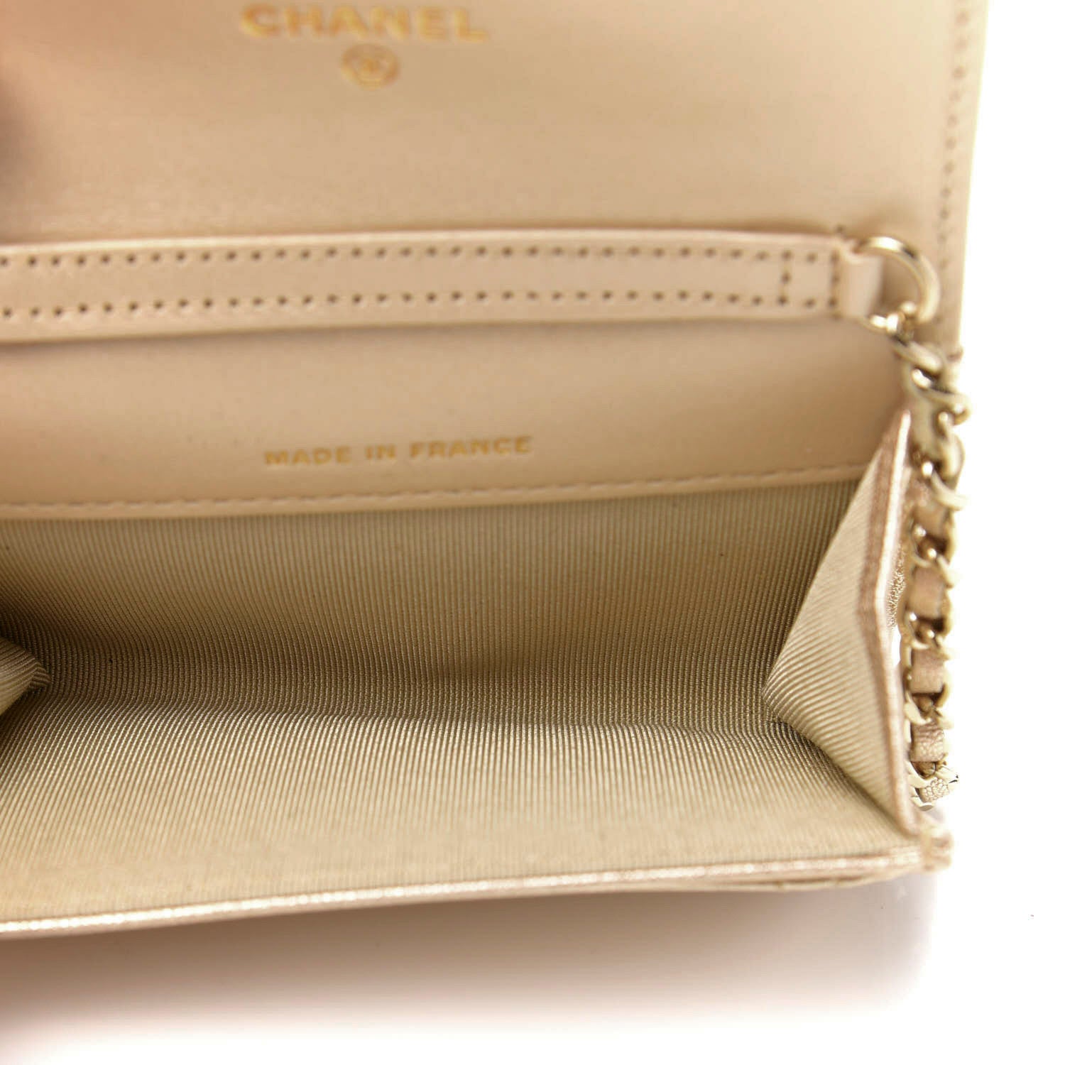 Chanel Metallic Lambskin Quilted Flap Chain Waist Bag Gold 5 of 12